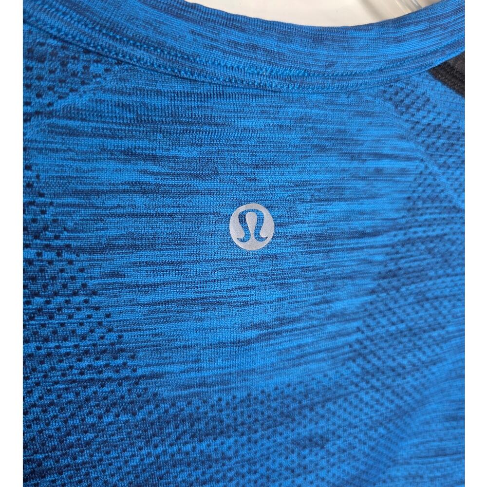 Lululemon blue black long sleeve 3 button henley shirt - medium - Picture 4 of 6